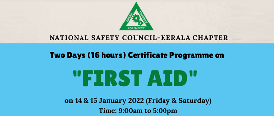 Govt Approved Two Days (16 hours) Certificate Programme on First Aid