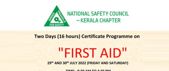 Two Days (16 hours) Certificate Programme on “FIRST AID”